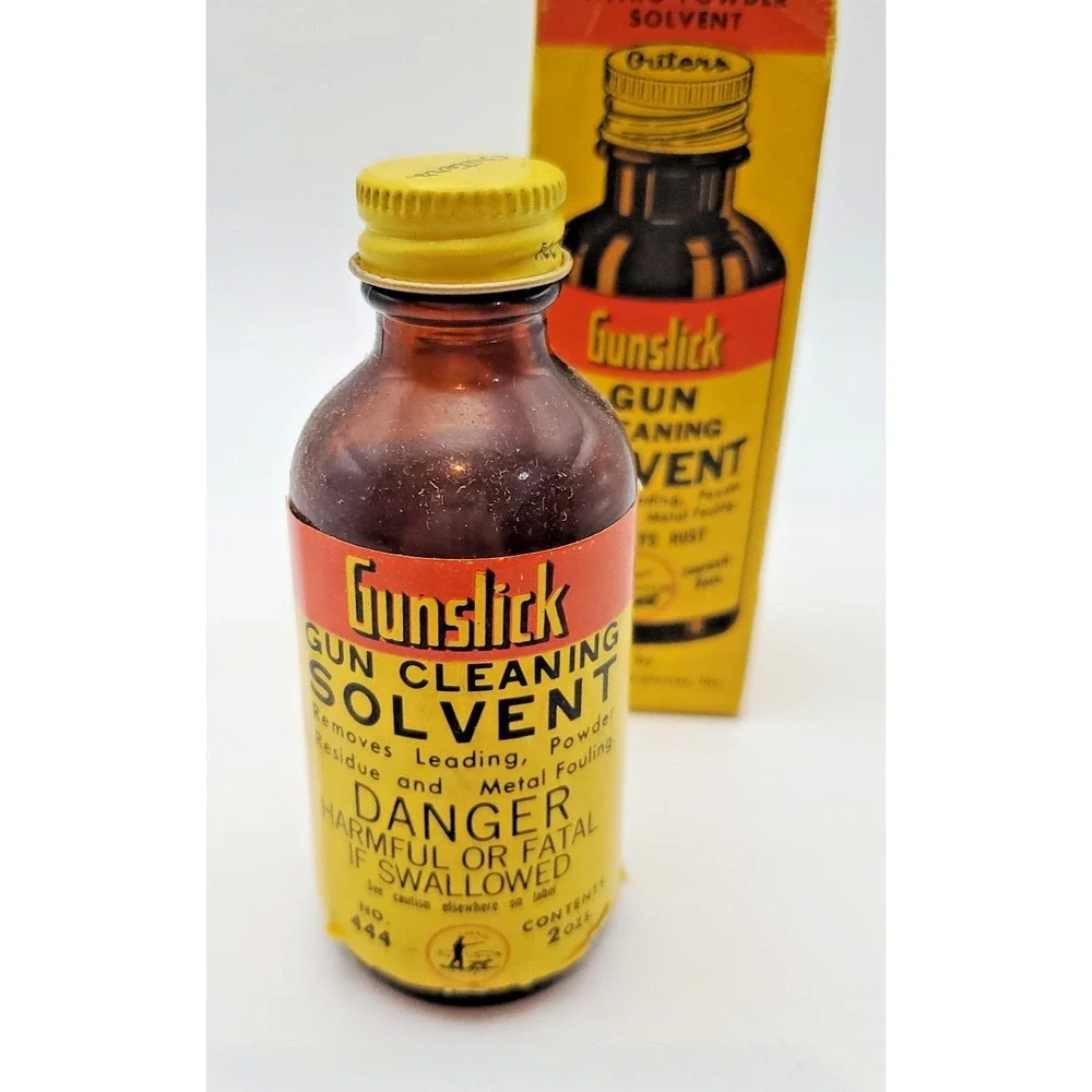 VTG Outers Gunslick Gun Cleaning Solvent Bottle w/ Box no. 444